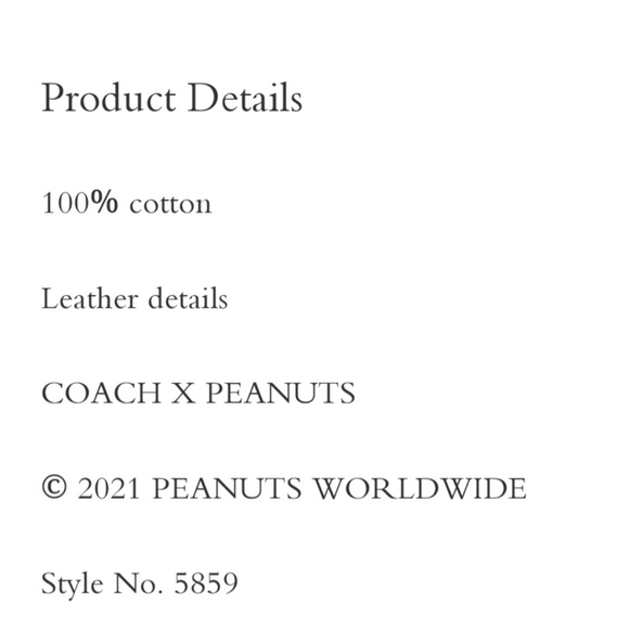 Coach snoopy baseball adjustable cap - Picture 8 of 8